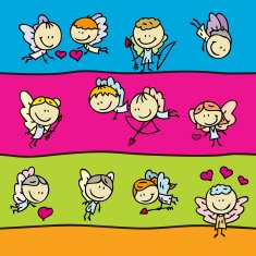 Love angel borders