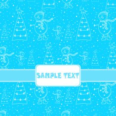 pattern with snowman