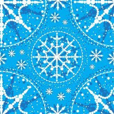 Seamless snowflakes pattern
