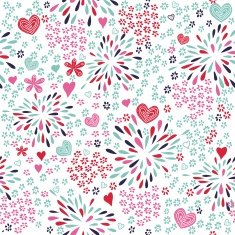 abstract colorful floral seamless pattern