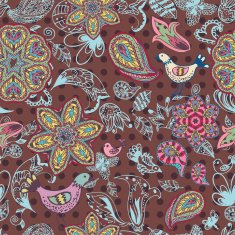 background seamless texture with flowers N2