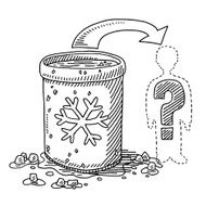 Ice Bucket Challenge Question Mark Drawing