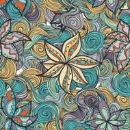 Abstract seamless hand-drawn pattern N78