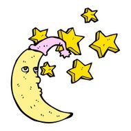 Sleepy Moon Cartoon N29