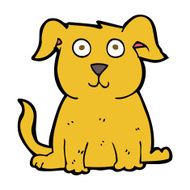 cartoon happy dog N134