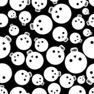 Skull seamless vector pattern
