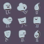 set of funny monsters N2