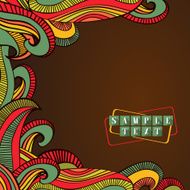 Abstract Bright Waves Border