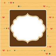 Cool template frame design for greeting card N78