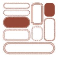 Mehndi Rounded Borders (Vector)