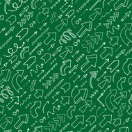 Seamless background of hand drawn arrows N14