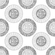 Seamless abstract decorative pattern of circles N2