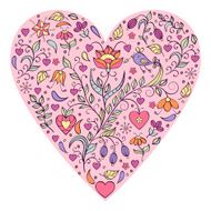 floral valentines heart N2