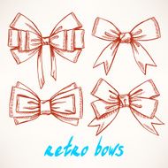 four beautiful bows