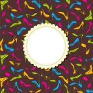 colorful fashion footwear banner design