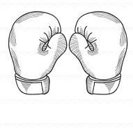 Sketch Boxing boxing gloves sports