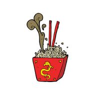 cartoon noodles in box N16