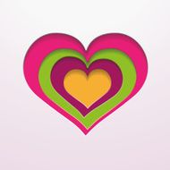 Colorful Paper Hearts N2