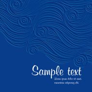Abstract hand-drawn waves background N10