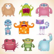 Cartoon monsters set N3