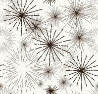 Abstract doodle stars seamless pattern