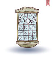 Window set doodle Vector illustration N28