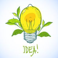 lamp in the form of lemon Idea