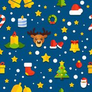 NYChristmasPatternBackgroundBlue