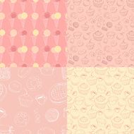 seamless patterns with sweets N3