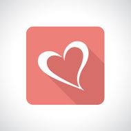 Heart icon with shadow N3