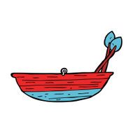 Cartoon Rowing Boat N40