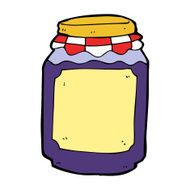cartoon jar of jam N25