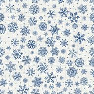 Winter Snow Flakes Doodles N4