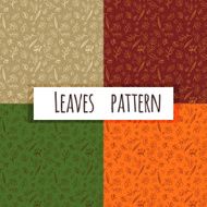 Seamless Leaves Doodle