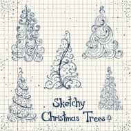 Doodle Christmas tree N6