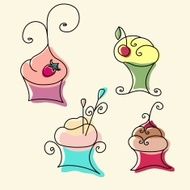 set of cupcake N3