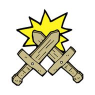 cartoon wooden sword fight N4