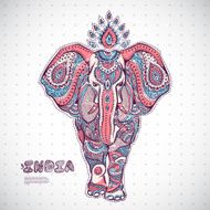 Vintage elephant illustration N3