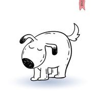dog icon - illustration N92