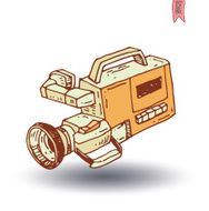 camcorder icon vector illustration N8