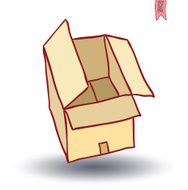 boxes collection doodles set vector illustration N38