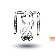 dog icon - illustration N93