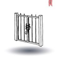 gate icon vector illustration N14
