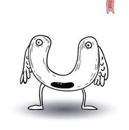 cartoon monster vector illustration N26