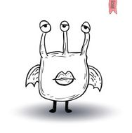 cartoon monster vector illustration N27