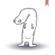 cartoon monster vector illustration N28