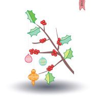 Christmas snow background vector illustration N2