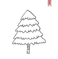 Christmas Tree Vector Illustration N13