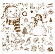 Doodle Christmas element vector illustration N8