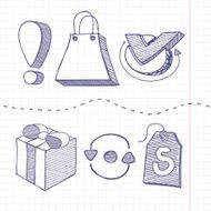Set of doodle business management N5